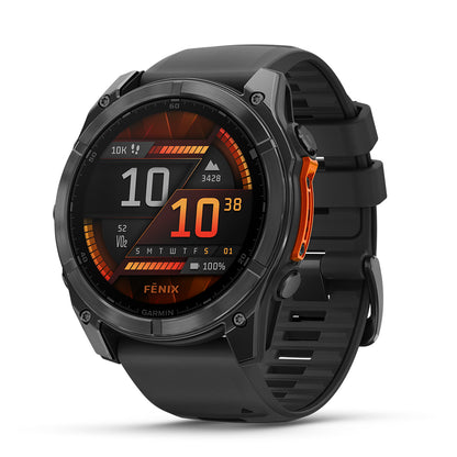 Relógio Garmin Fênix ® 8X Cinza Ardósia e Preto