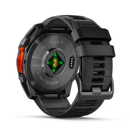Relógio Garmin Fênix ® 8X Cinza Ardósia e Preto