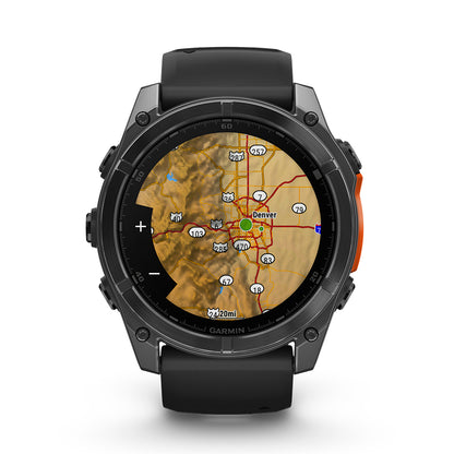 Relógio Garmin Fênix ® 8X Cinza Ardósia e Preto