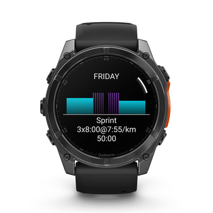 Relógio Garmin Fênix ® 8X Cinza Ardósia e Preto