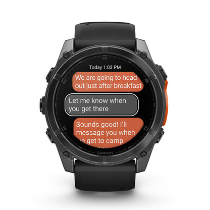 Relógio Garmin Fênix ® 8X Cinza Ardósia e Preto