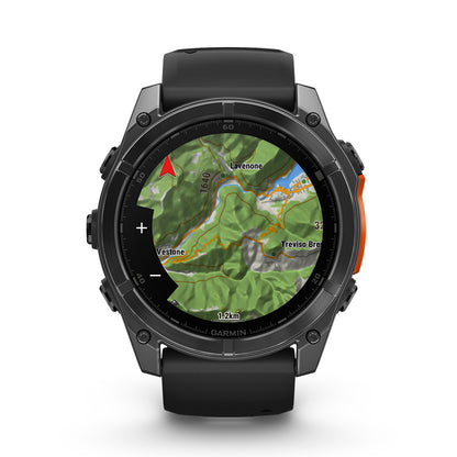Relógio Garmin Fênix ® 8X Cinza Ardósia e Preto