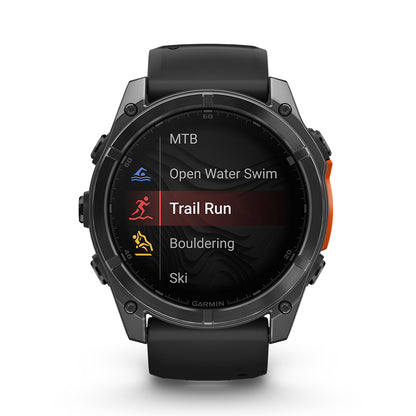 Relógio Garmin Fênix ® 8X Cinza Ardósia e Preto