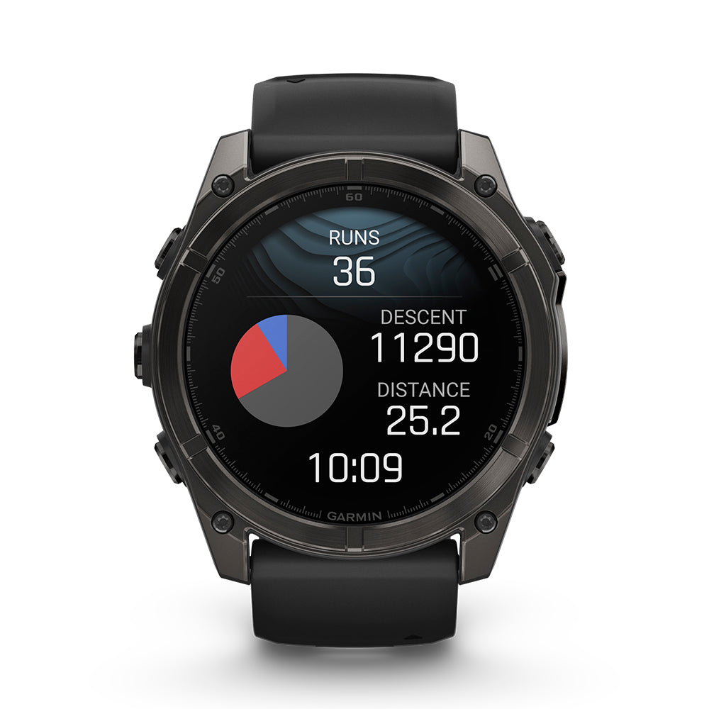 Relógio Garmin Fênix ® 8X Safira Cinza Carbono e Preto