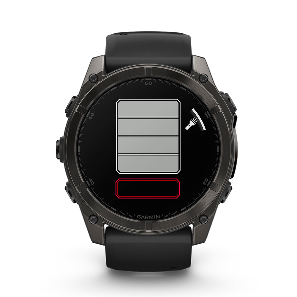 Relógio Garmin Fênix ® 8X Safira Cinza Carbono e Preto