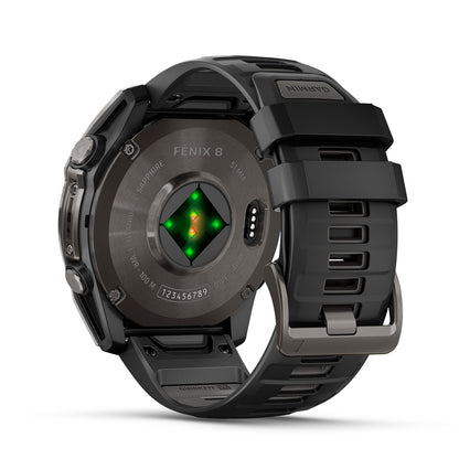 Relógio Garmin Fênix ® 8X Safira Cinza Carbono e Preto