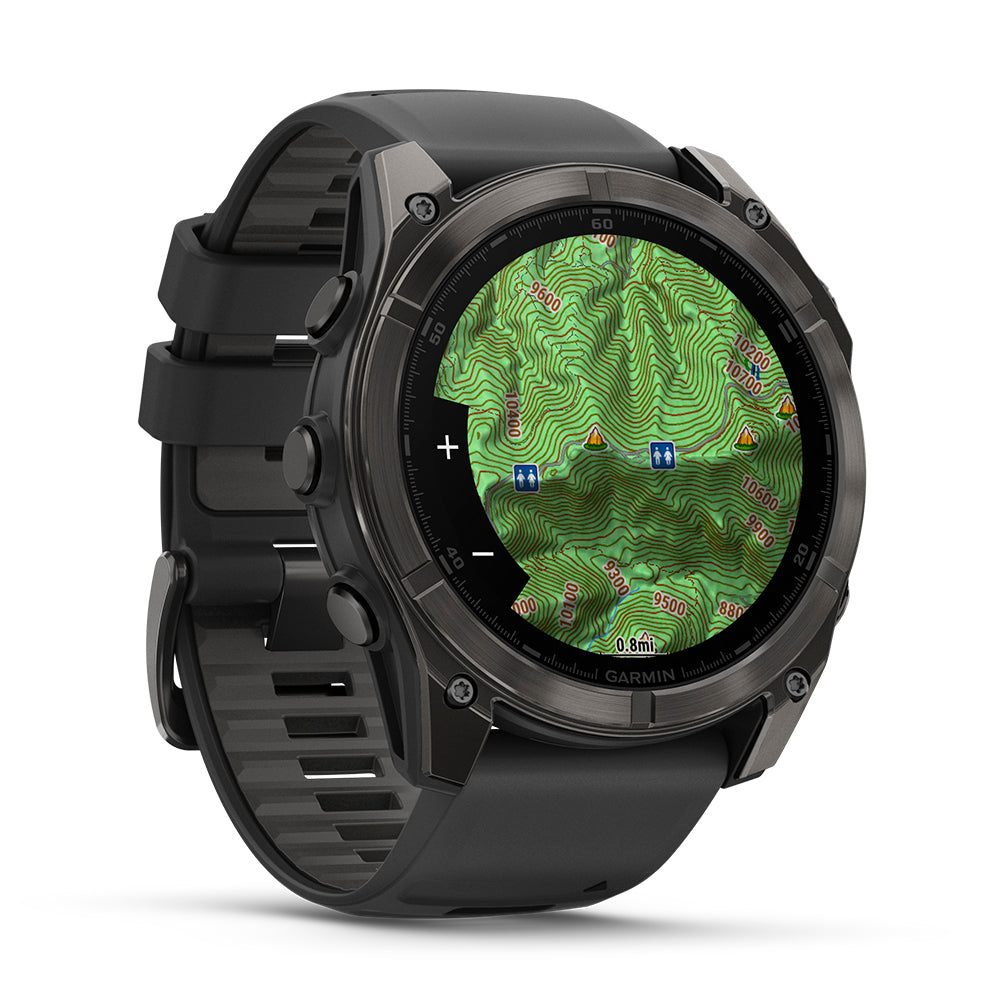 Relógio Garmin Fênix ® 8X Safira Cinza Carbono e Preto