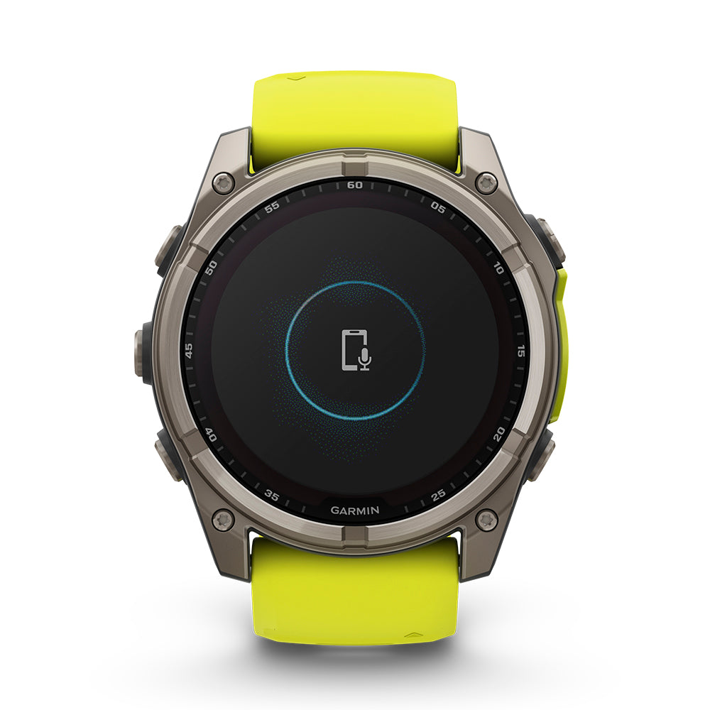 Relógio Garmin Fênix ® 8X Safira Solar Titânio e Amarelo