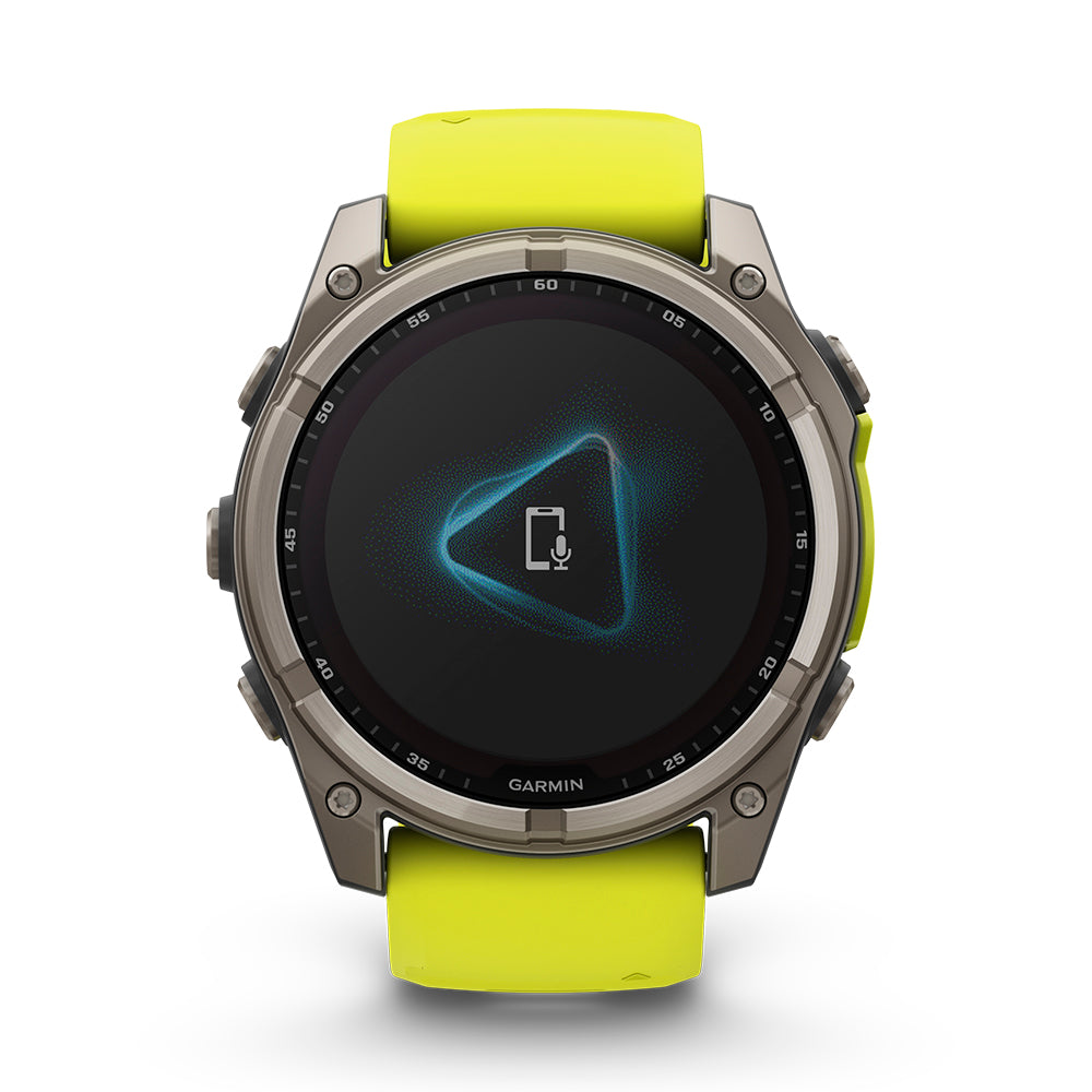 Relógio Garmin Fênix ® 8X Safira Solar Titânio e Amarelo