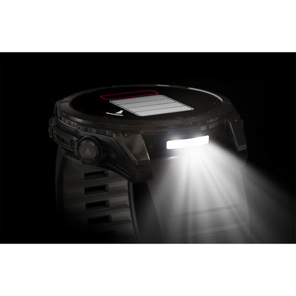 Relógio Garmin Fênix ® 8X Safira Solar Titânio Cinza Carbono e Preto