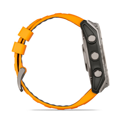 Relógio Garmin Fênix ® 8X Safira Titânio e Laranja