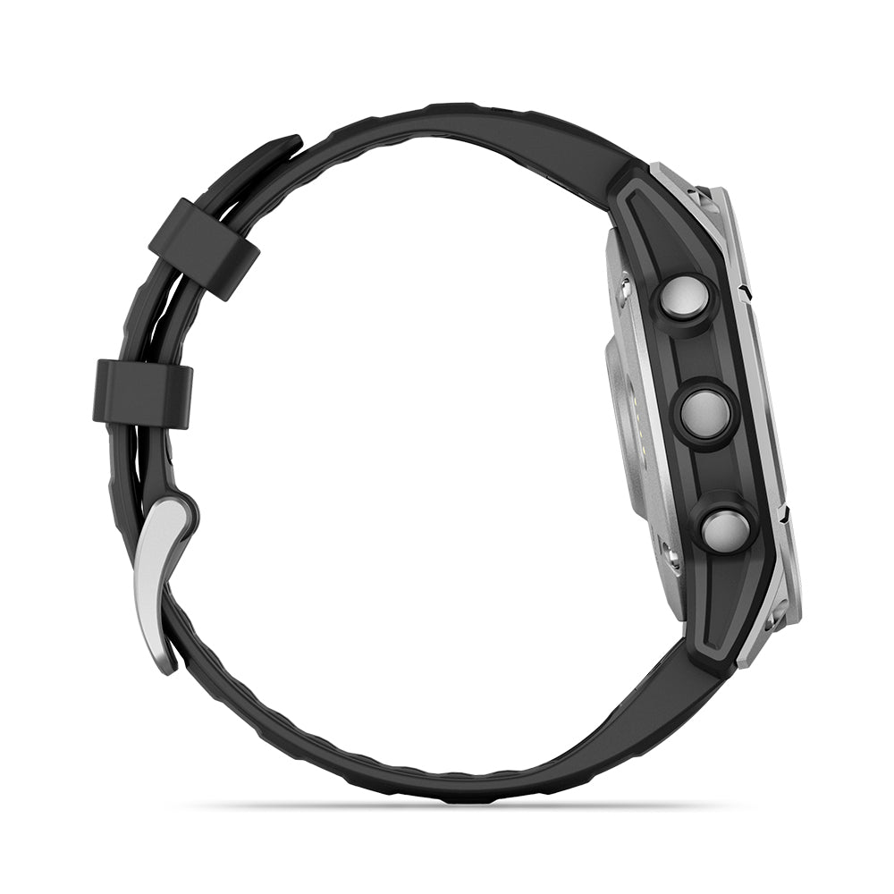 Relógio Garmin Fênix ® E Aço Inoxidável e Preto