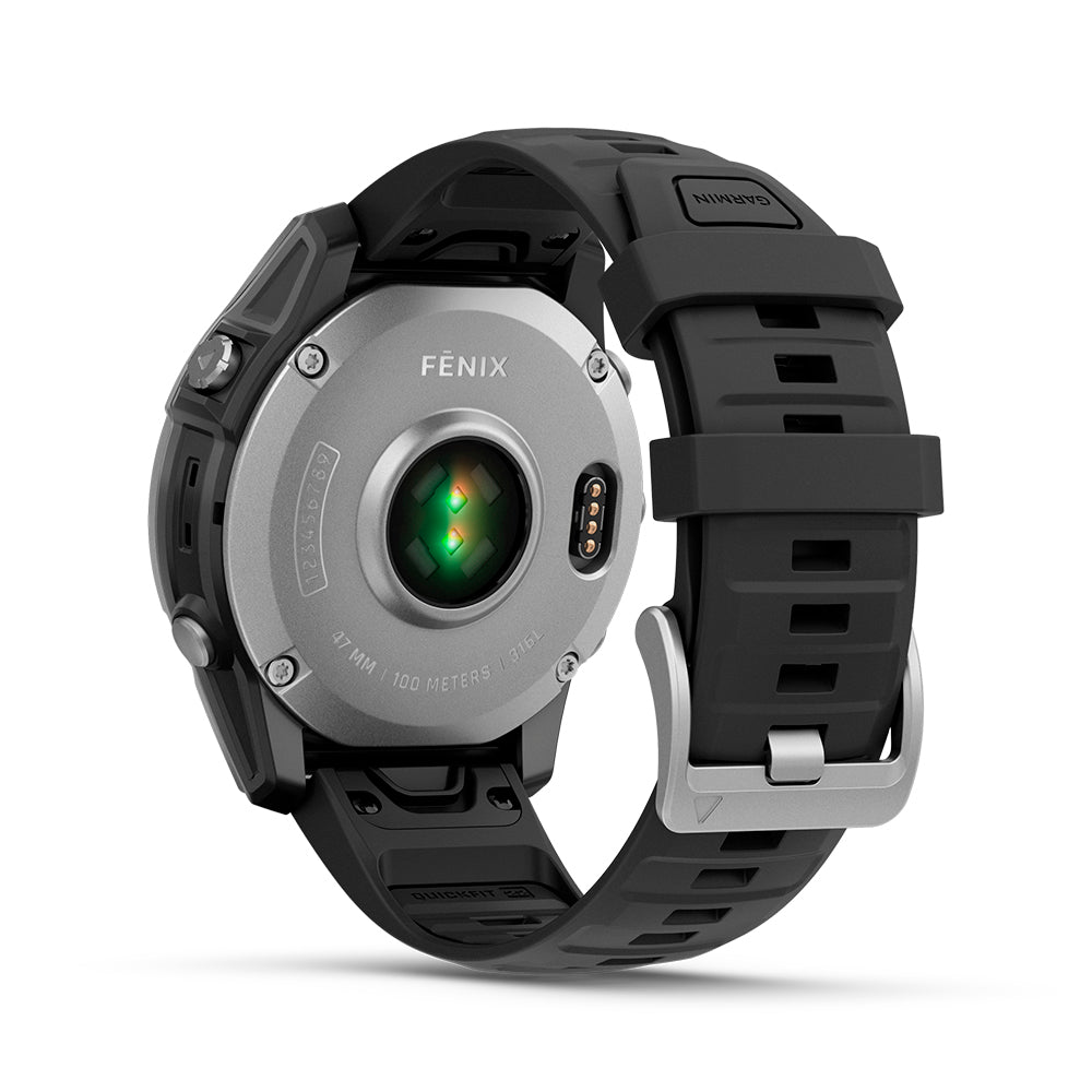 Relógio Garmin Fênix ® E Aço Inoxidável e Preto