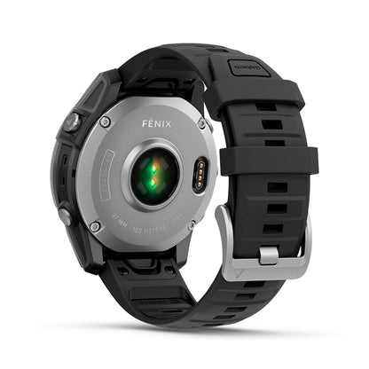 Relógio Garmin Fênix ® E Aço Inoxidável e Preto