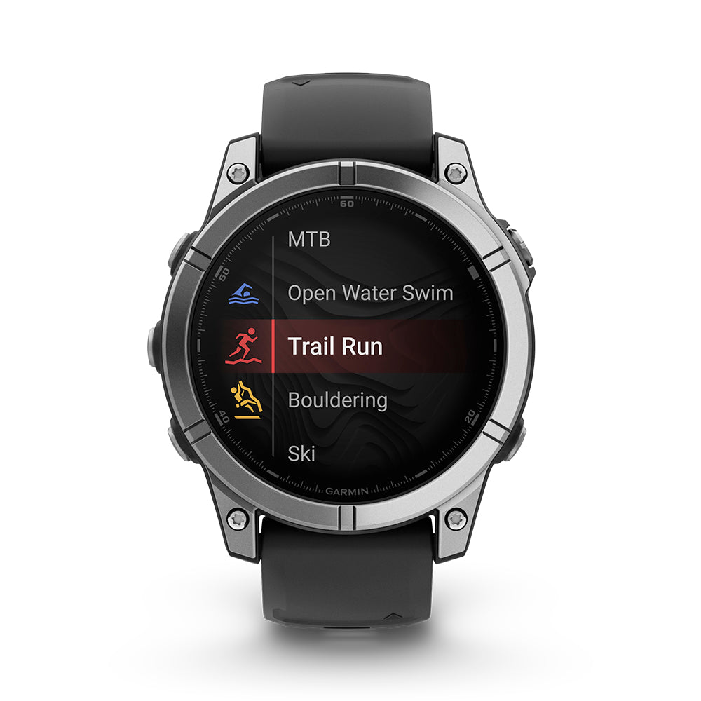 Relógio Garmin Fênix ® E Aço Inoxidável e Preto