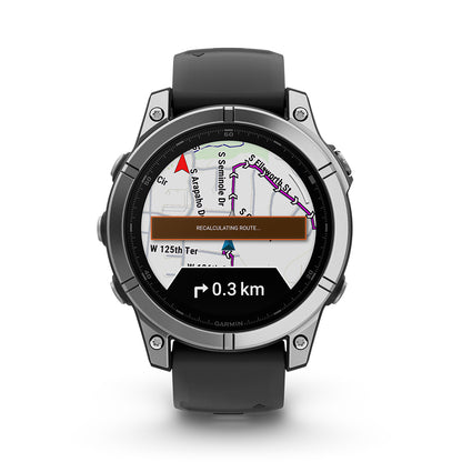 Relógio Garmin Fênix ® E Aço Inoxidável e Preto