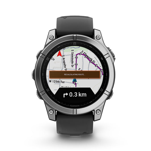 Relógio Garmin Fênix ® E Aço Inoxidável e Preto
