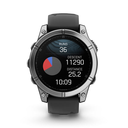 Relógio Garmin Fênix ® E Aço Inoxidável e Preto