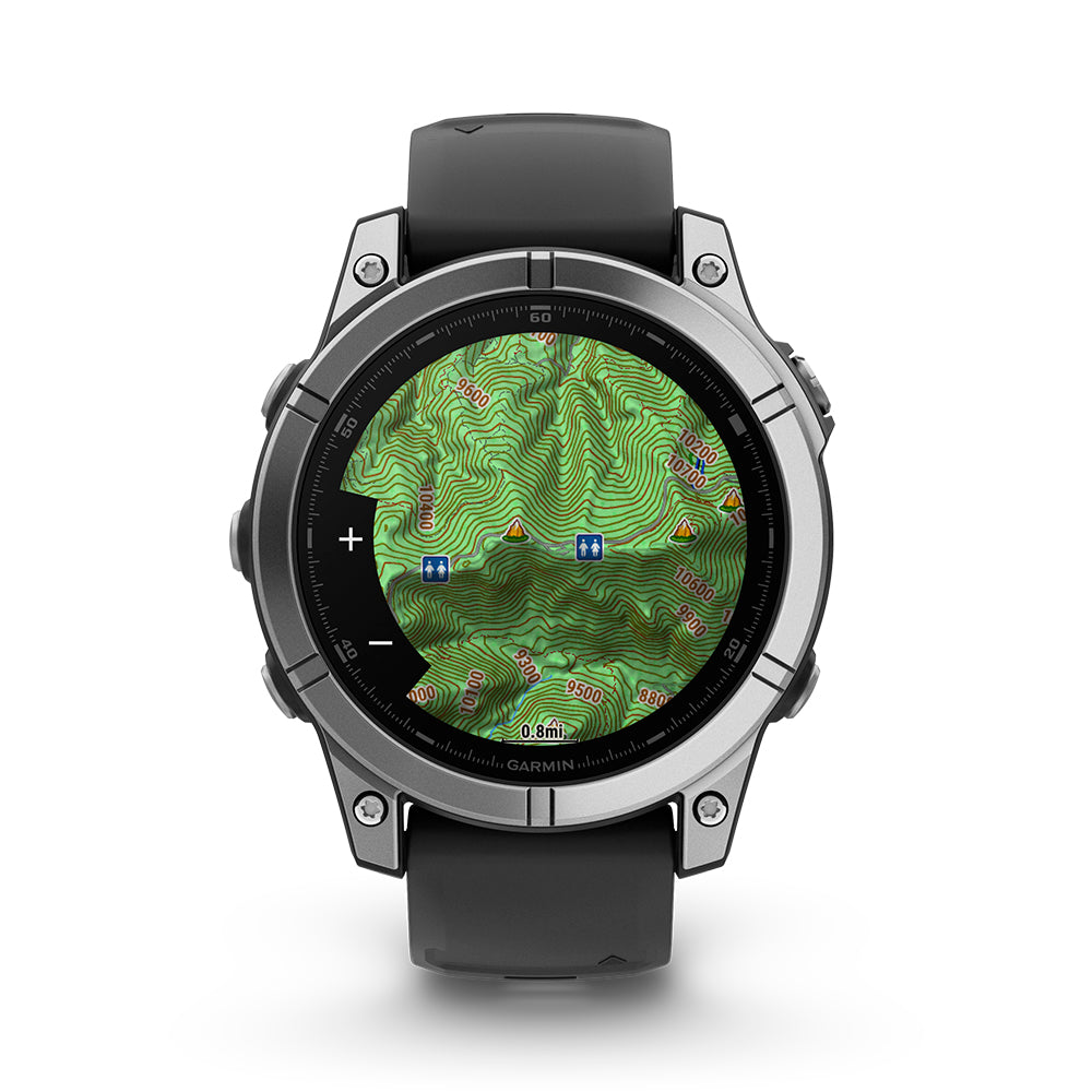 Relógio Garmin Fênix ® E Aço Inoxidável e Preto