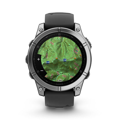 Relógio Garmin Fênix ® E Aço Inoxidável e Preto