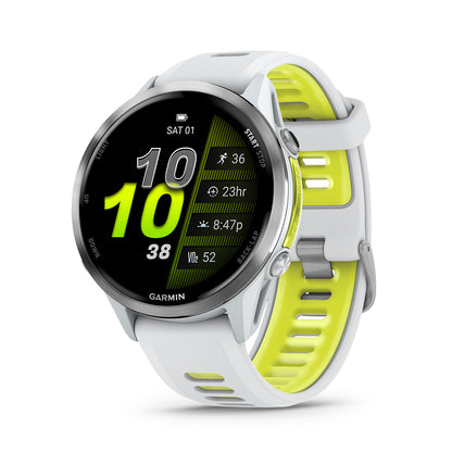 Relógio Garmin Forerunner ® 970 Titânio e Marfim/Amarelo