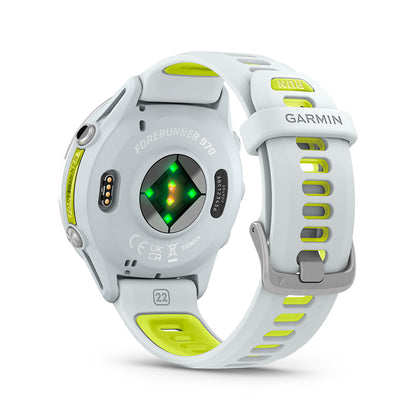 Relógio Garmin Forerunner ® 970 Titânio e Marfim/Amarelo