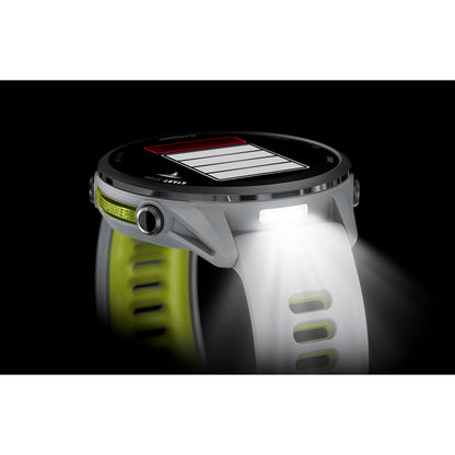 Relógio Garmin Forerunner ® 970 Titânio e Marfim/Amarelo