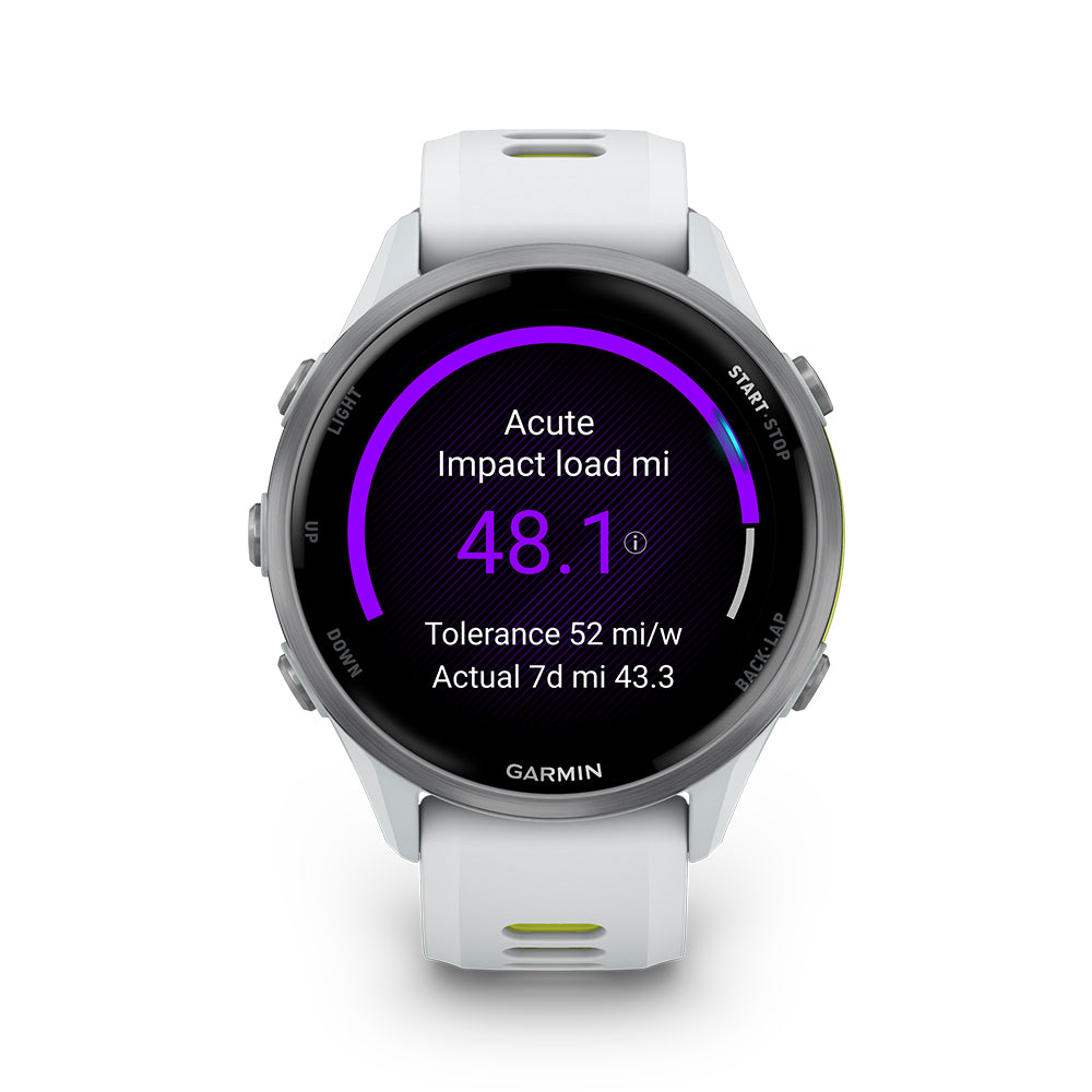 Relógio Garmin Forerunner ® 970 Titânio e Marfim/Amarelo