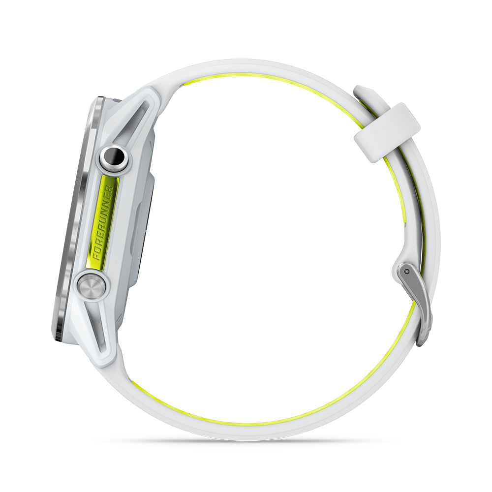 Relógio Garmin Forerunner ® 970 Titânio e Marfim/Amarelo