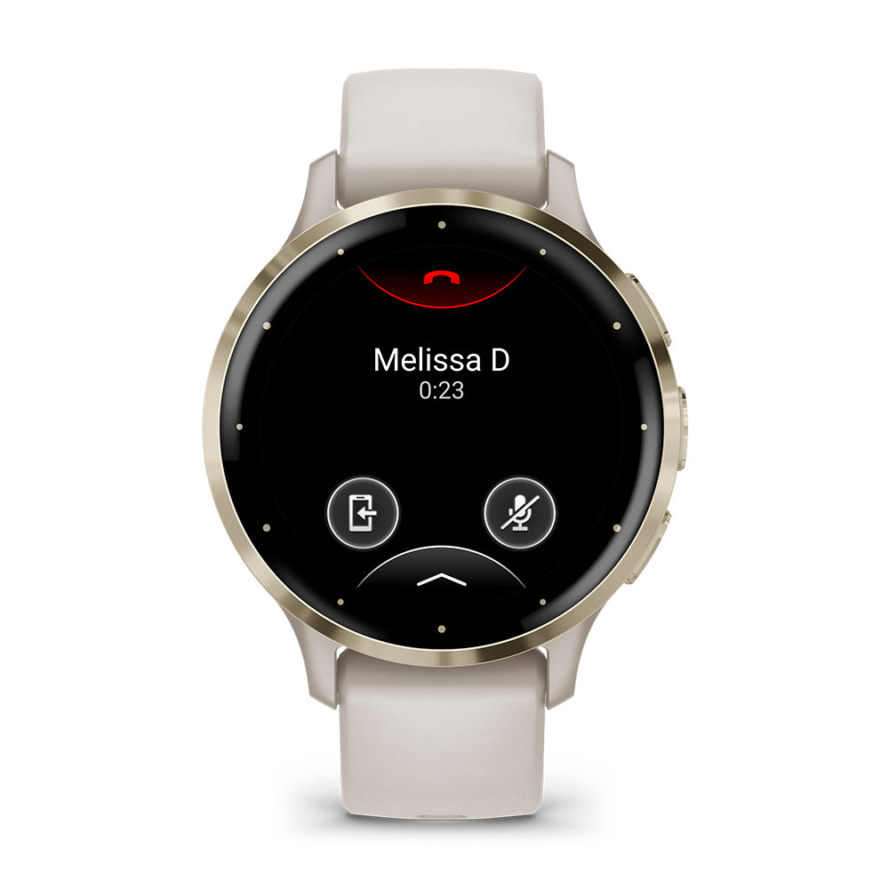 Relógio Garmin Venu ® 3S Marfim e Dourado