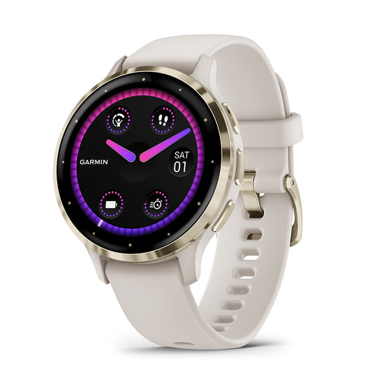 Relógio Garmin Venu ® 3S Marfim e Dourado