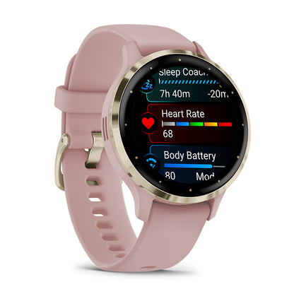 Relógio Garmin Venu ® 3S Rosa e Dourado