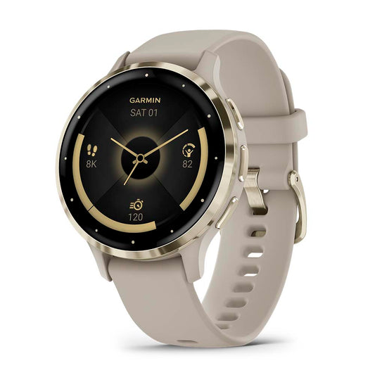 Relógio Garmin Venu ® 3S Bege e Dourado