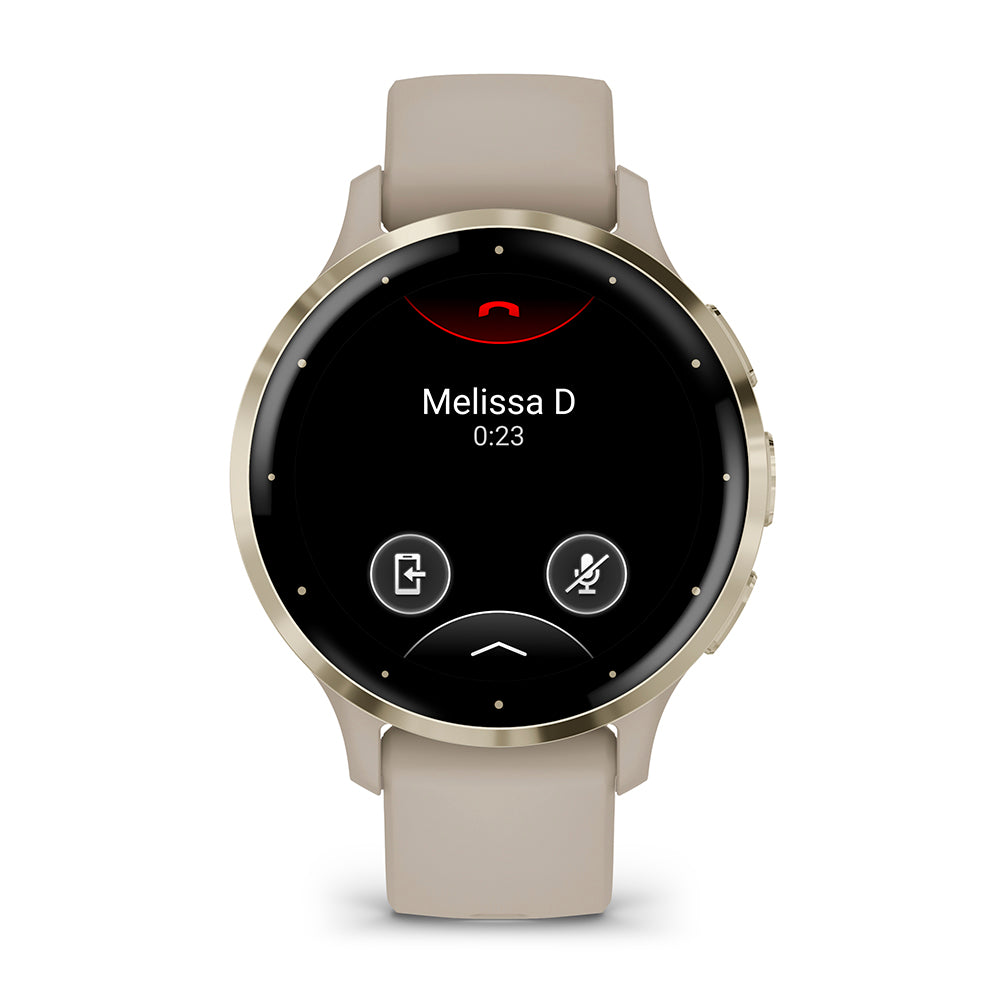 Relógio Garmin Venu ® 3S Bege e Dourado
