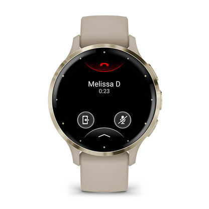 Relógio Garmin Venu ® 3S Bege e Dourado