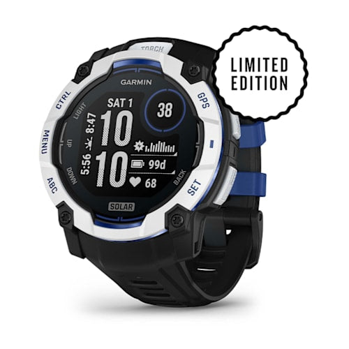 Relógio Garmin Instinct ® 3 Supernova Solar Branco/Azul e Preto