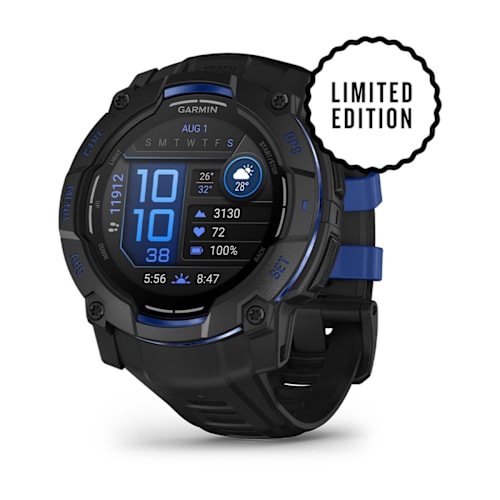 Relógio Garmin Instinct ® 3 Supernova AMOLED Preto e Azul