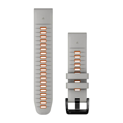 Pulseira Garmin QuickFit ® 22 Silcone Cinza e Laranja