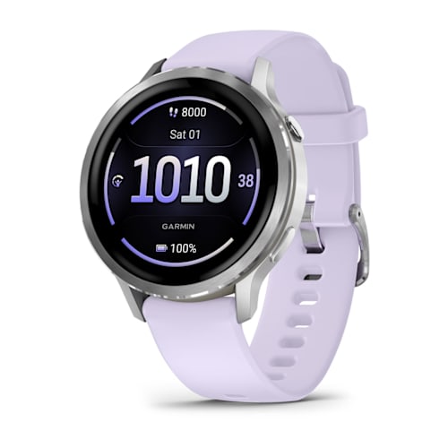 Relógio Garmin Venu ® 4 Prata e Lavanda