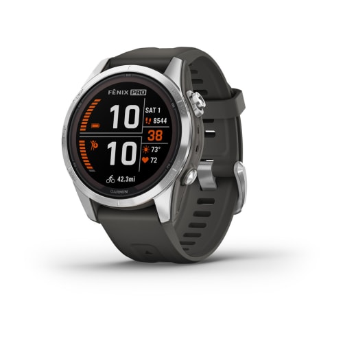 Relógio Garmin Fênix ® 7S Pro Solar Prata e Grafite