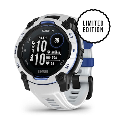 Relógio Garmin Instinct ® 3 Supernova Solar Branco e Azul