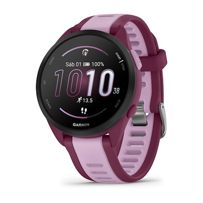 Relógio Garmin Forerunner ® 165 Music Cereja e Lilás