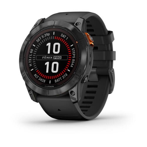 Relógio Garmin Fênix ® 7X Pro Solar Cinza e Preto