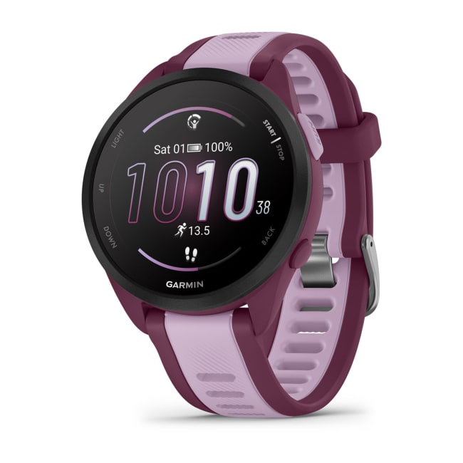 Relógio Garmin Forerunner ® 165 Music Cereja e Lilás