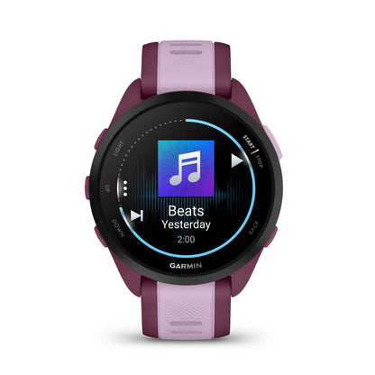 Relógio Garmin Forerunner ® 165 Music Cereja e Lilás