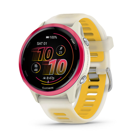 Relógio Garmin Forerunner ® 570 Framboesa e Marfim/Amarelo