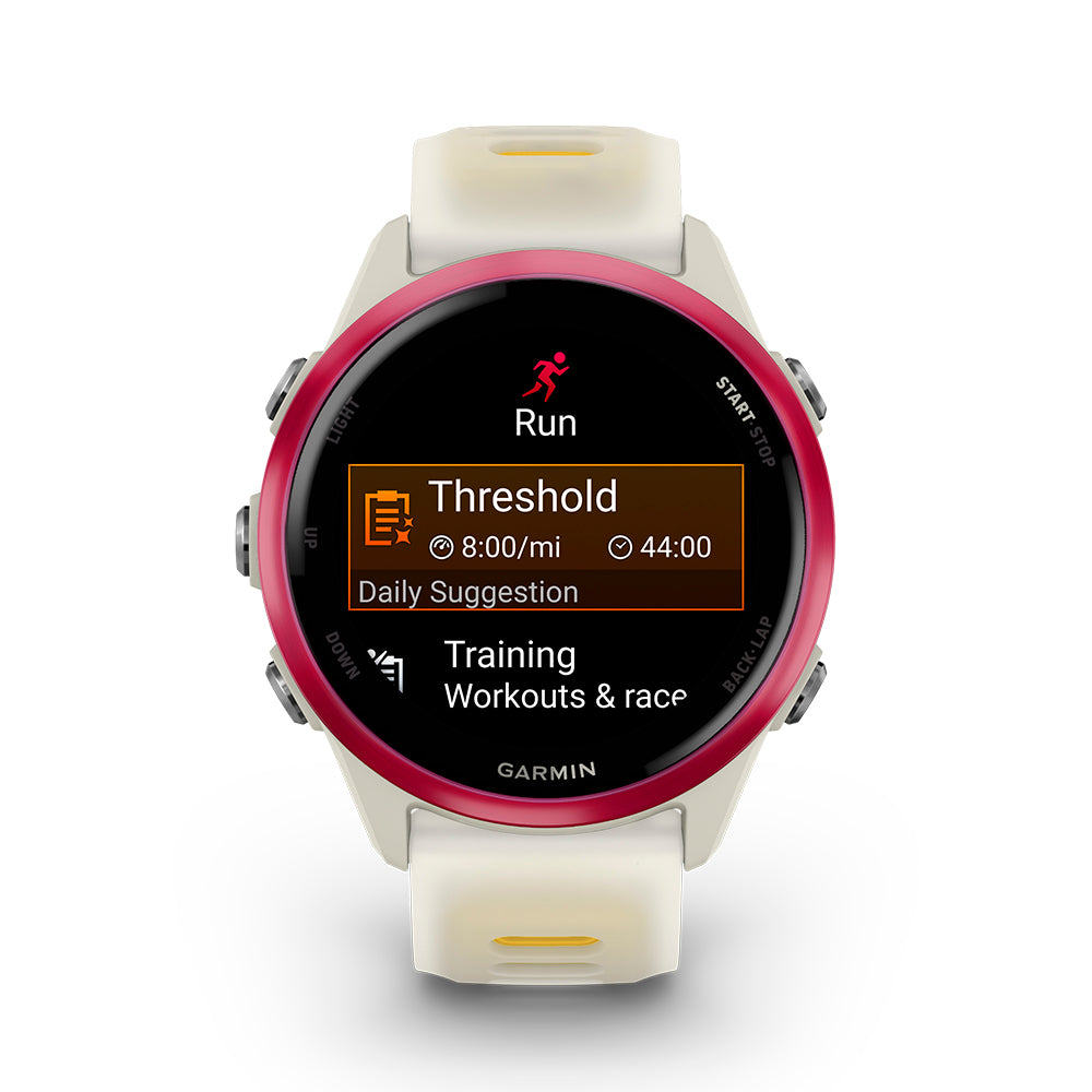 Relógio Garmin Forerunner ® 570 Framboesa e Marfim/Amarelo