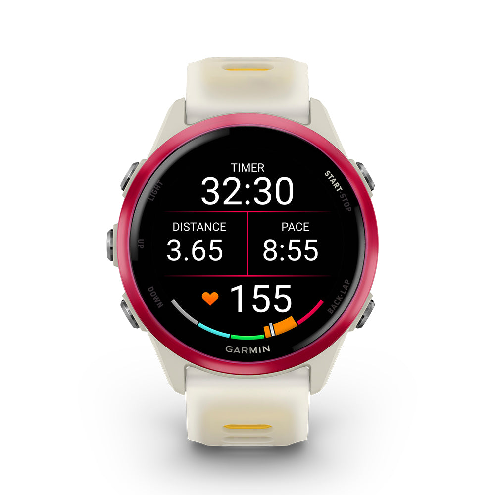 Relógio Garmin Forerunner ® 570 Framboesa e Marfim/Amarelo