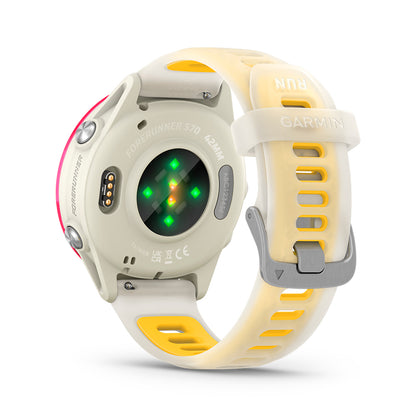 Relógio Garmin Forerunner ® 570 Framboesa e Marfim/Amarelo