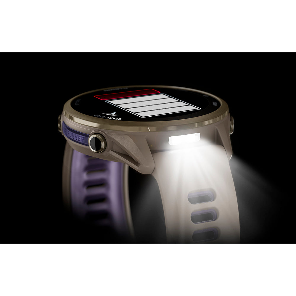 Relógio Garmin Forerunner ® 970 Titânio e Cinza Francês/Índigo